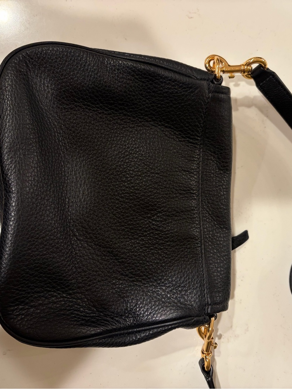 Marc Jacobs Black Leather Crossbody with Gold-Tone Hardware - Picture 2 of 6